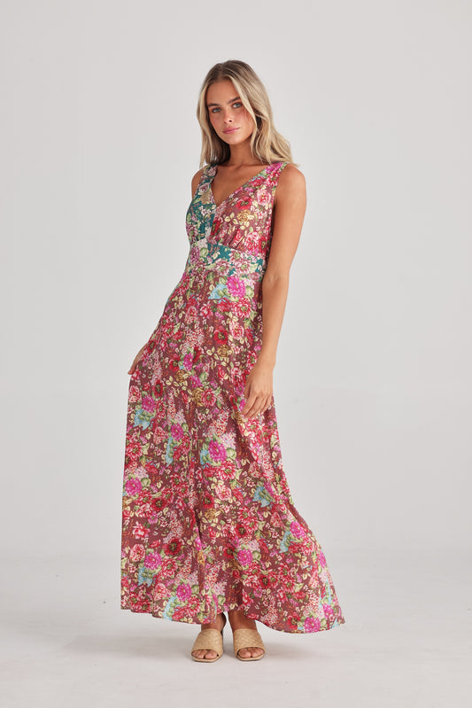 Talisman - Ellie Sleeveless Dress Rose Garden | TA24299-1