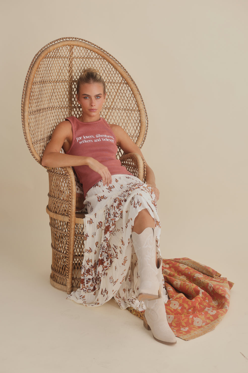 Talisman - Lovers Ribbed Tank Russet | TA24317-1