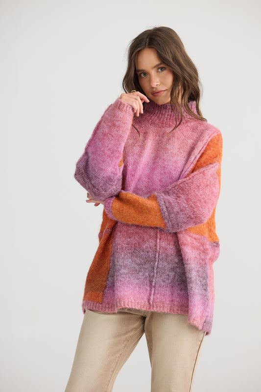 Talisman - Eclipse Knit | Pink/Orange TA25042-1