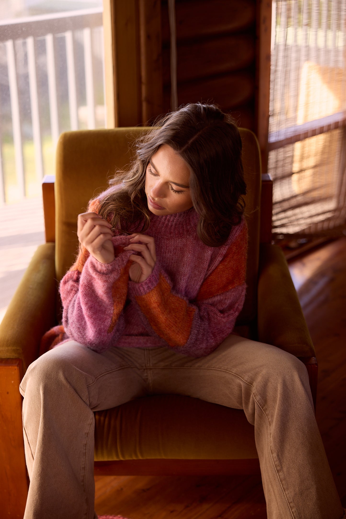 Talisman - Eclipse Knit | Pink/Orange TA25042-1