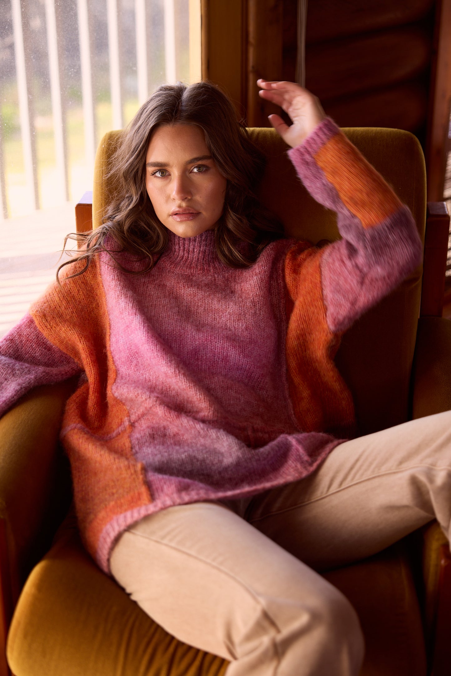 Talisman - Eclipse Knit | Pink/Orange TA25042-1