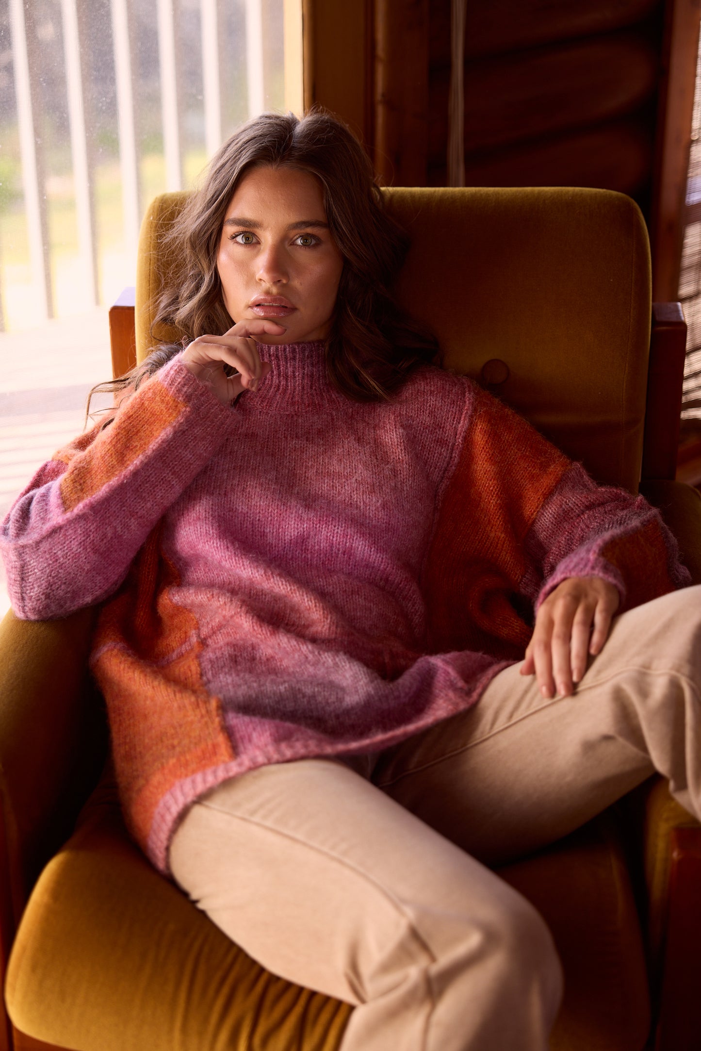 Talisman - Eclipse Knit | Pink/Orange TA25042-1