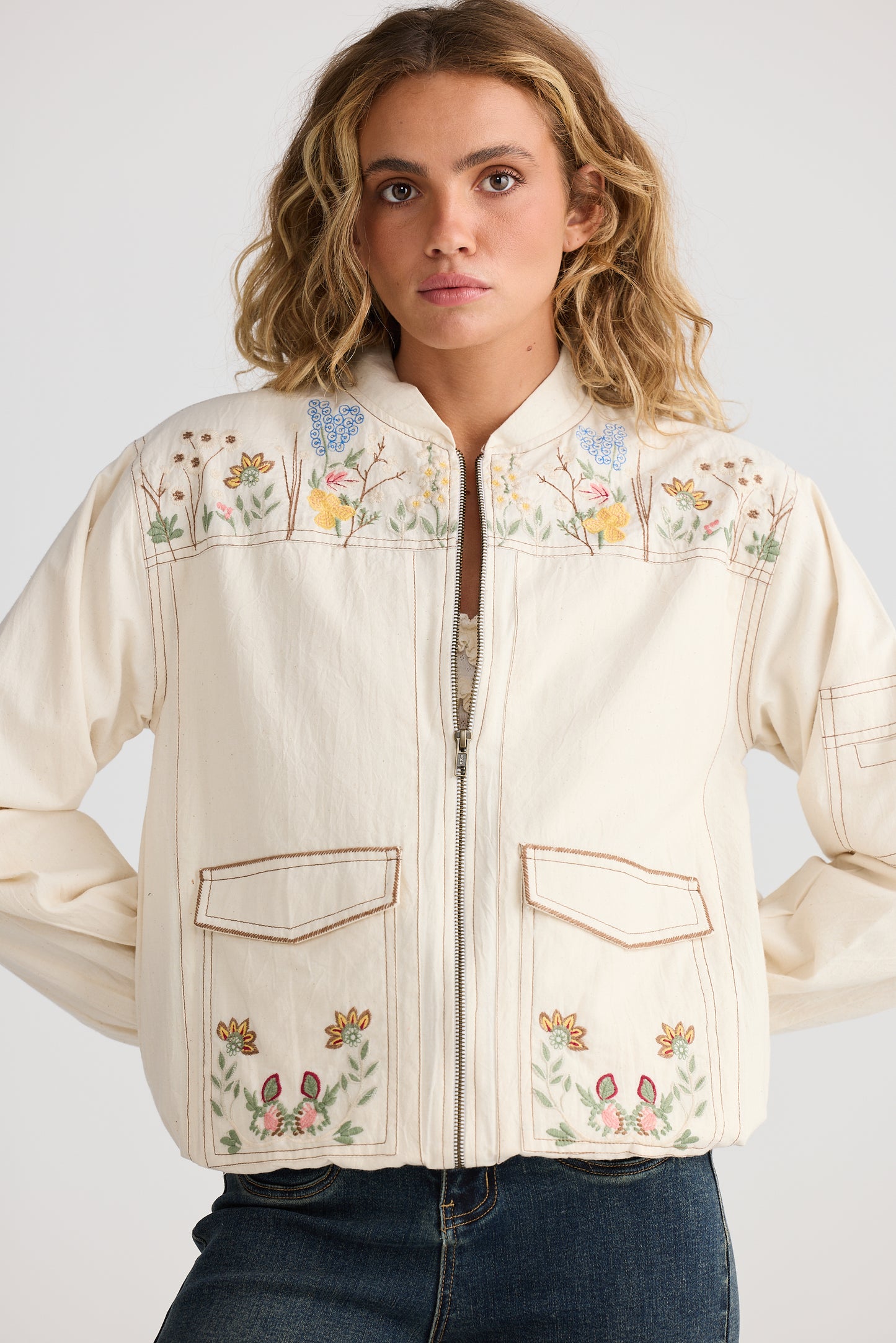 Talisman - Fleur Bomber Jacket TA25296-1