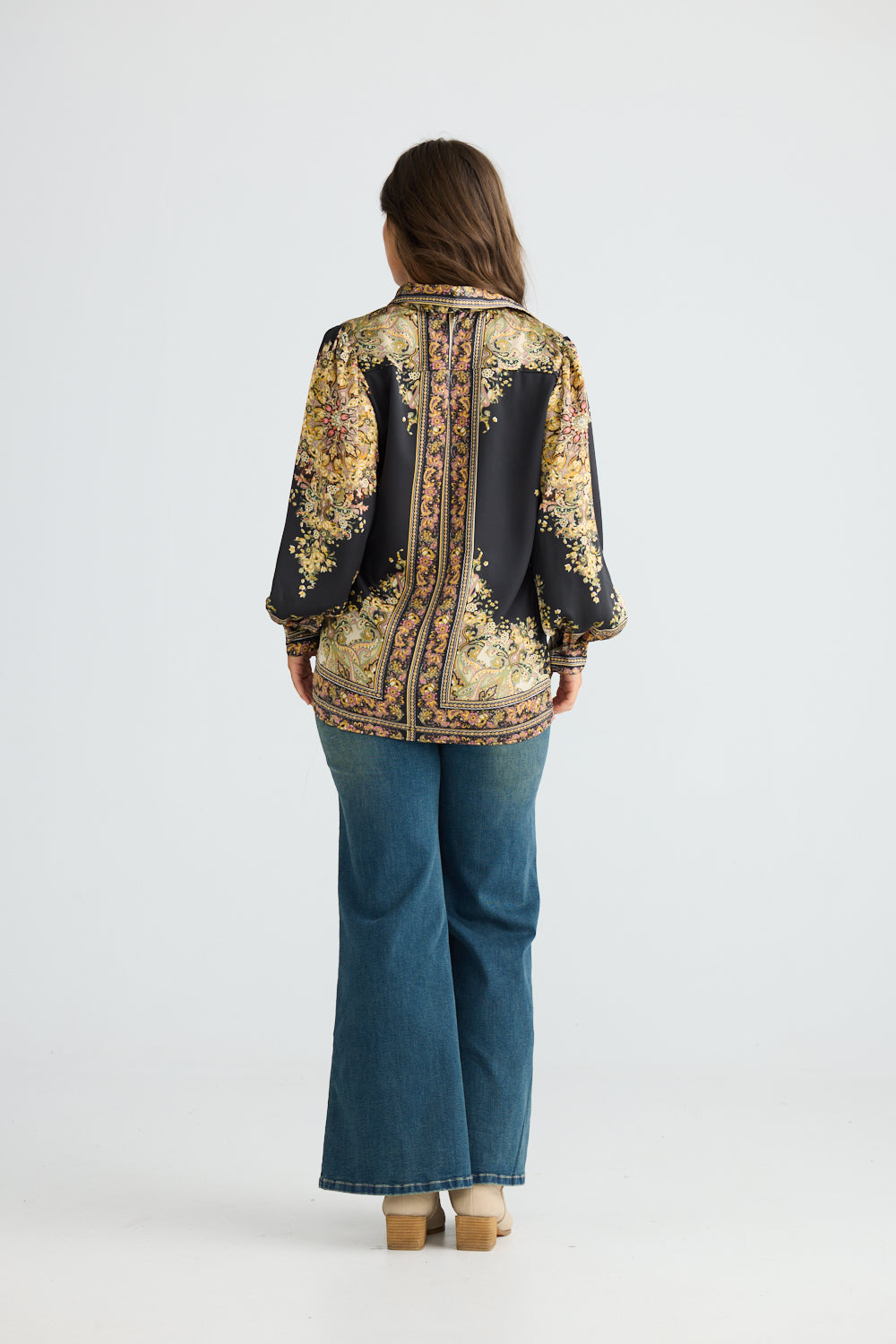 Talisman - Rune Shirt Black Paisley | TA26186-1