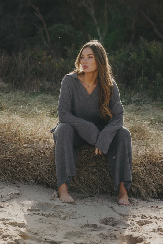 Talamaya - Winter Retreat Collar Pullover / TALW023