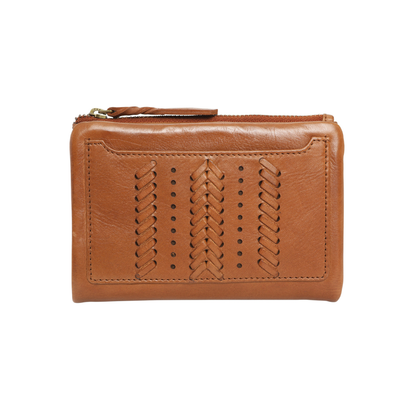 Modapelle - Vintage Leather Ladies Wallet Tan - 7830