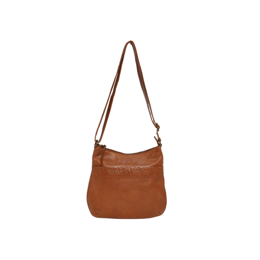 Modapelle - Soft Cow Leather Cross Body Bag | 7782TAN