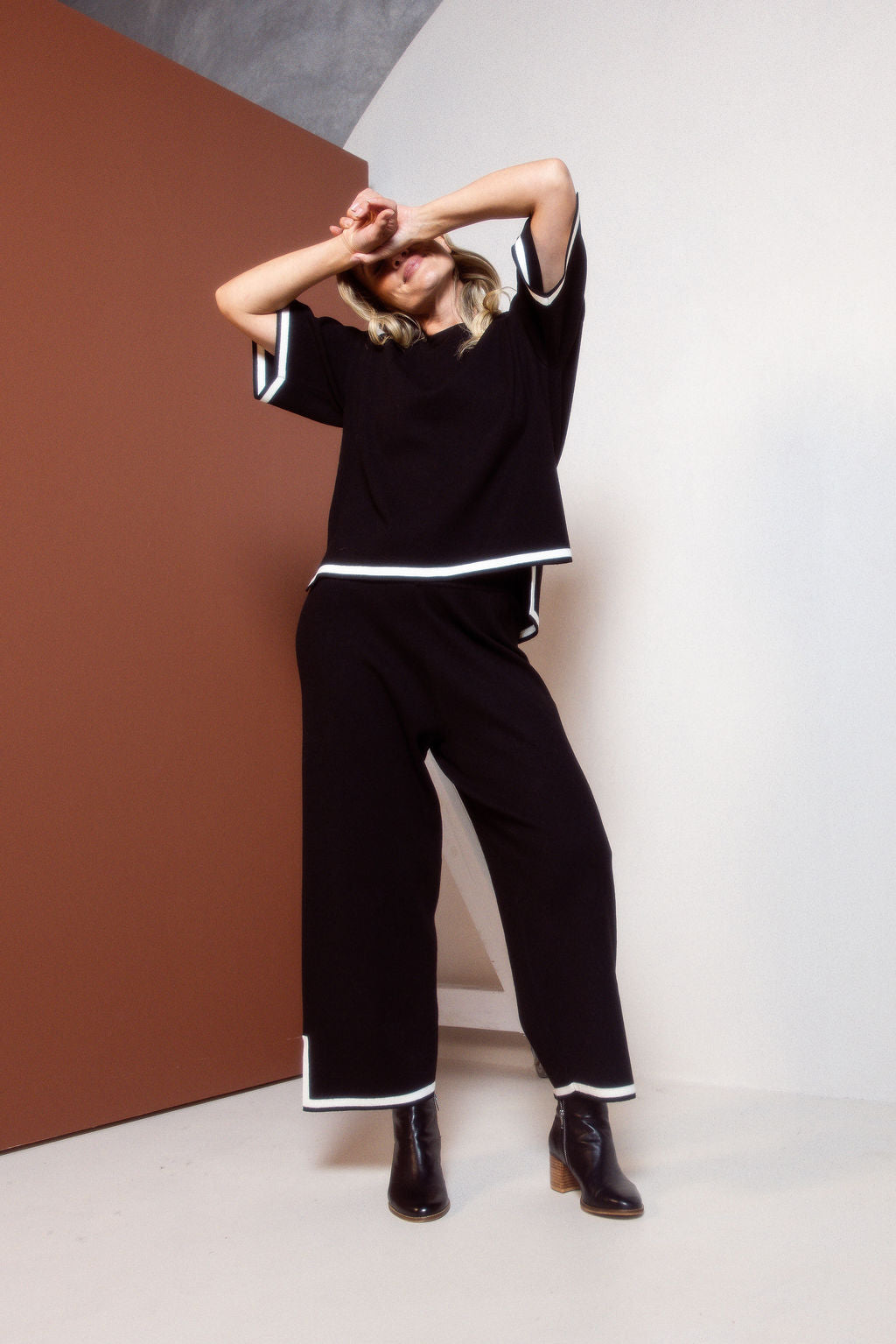 See Saw - Half Sleeve Trim Top SS697B