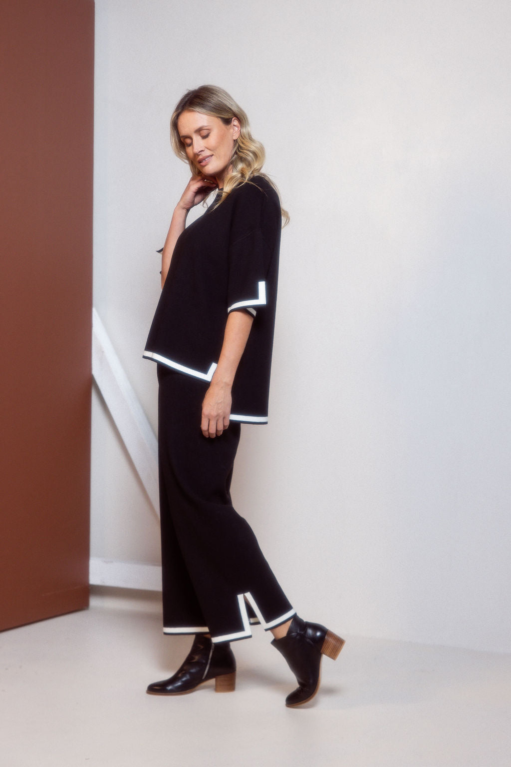 See Saw - Half Sleeve Trim Top SS697B
