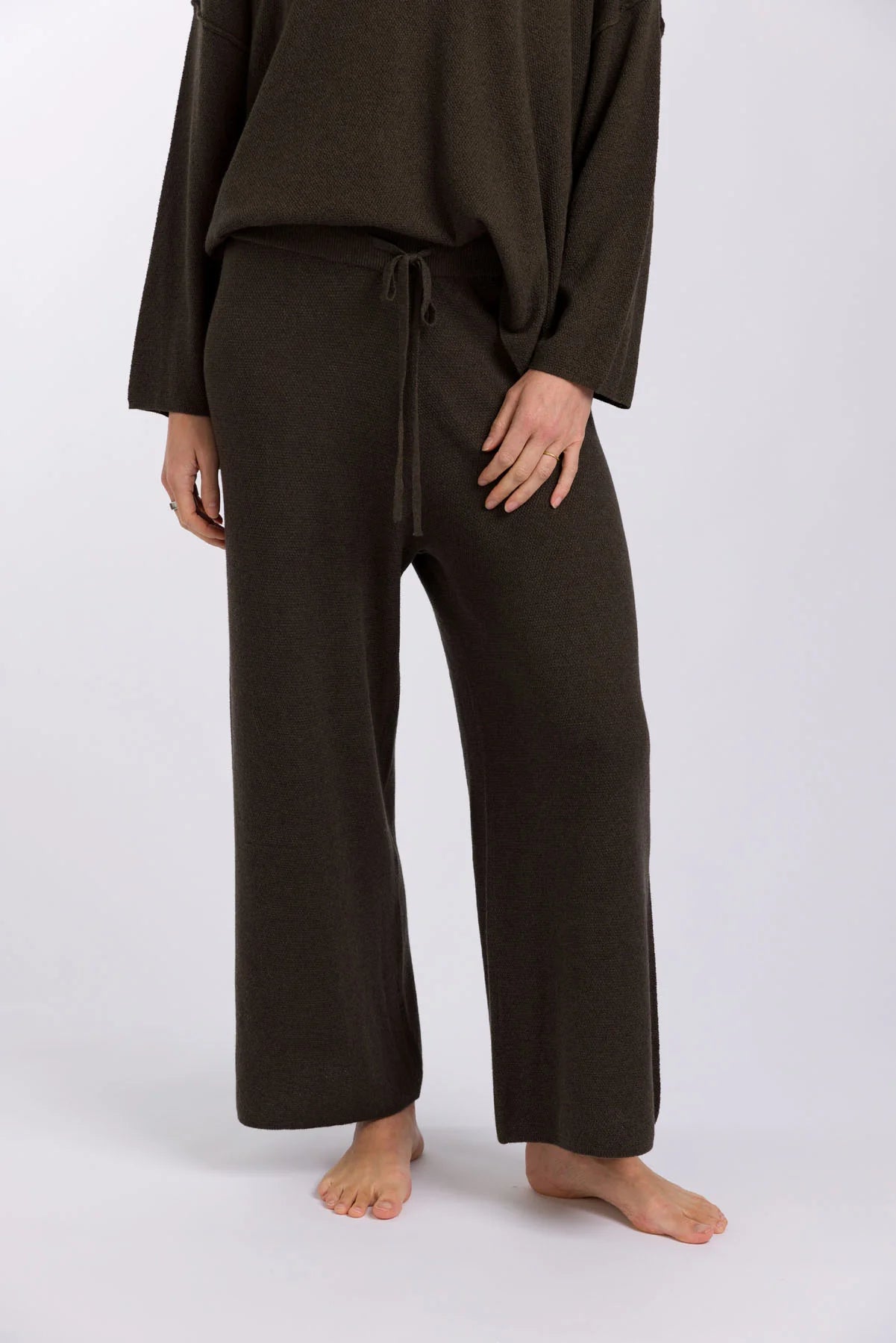 Talamaya - Winter Retreat Merino Pant In Sable