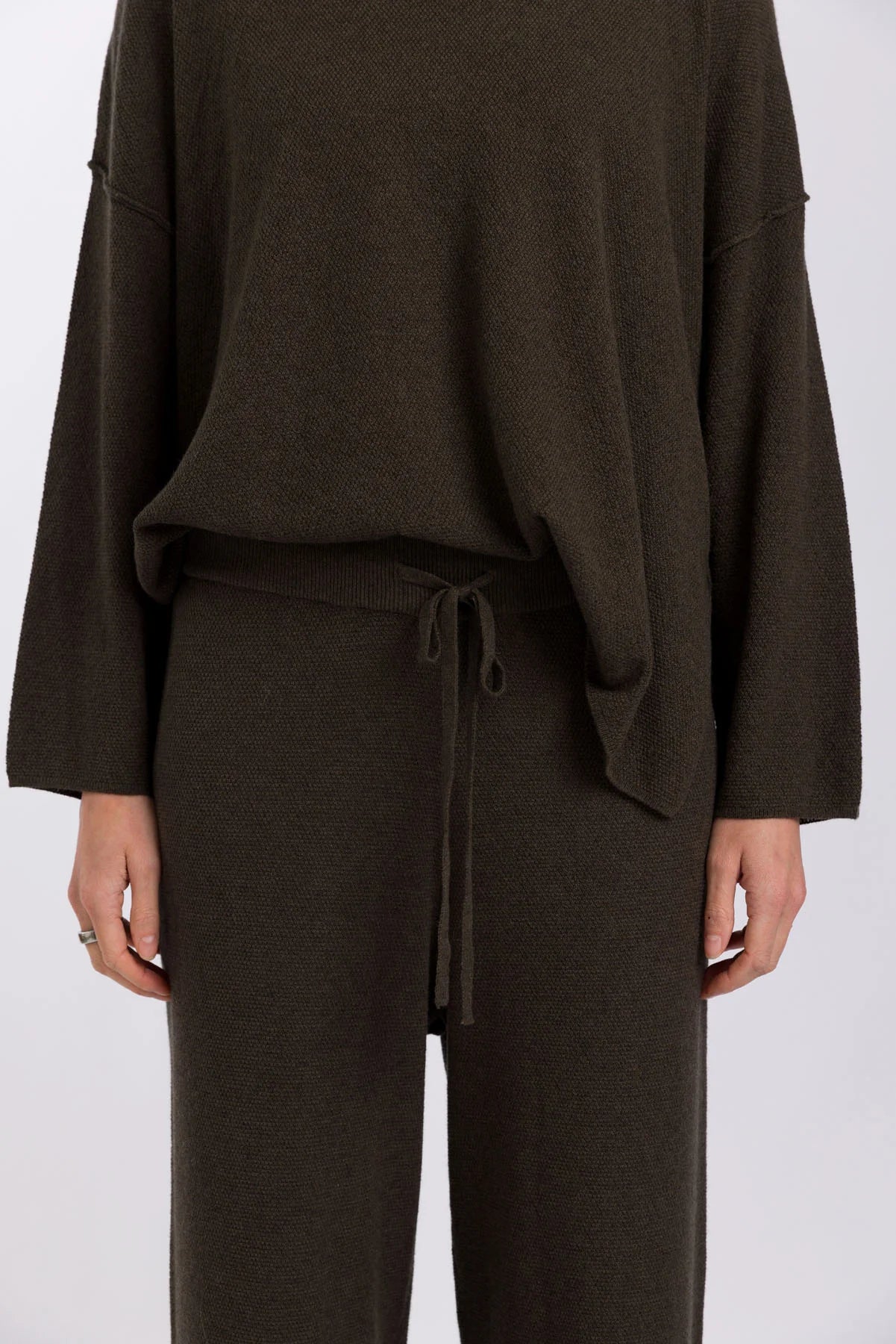 Talamaya - Winter Retreat Merino Pant In Sable