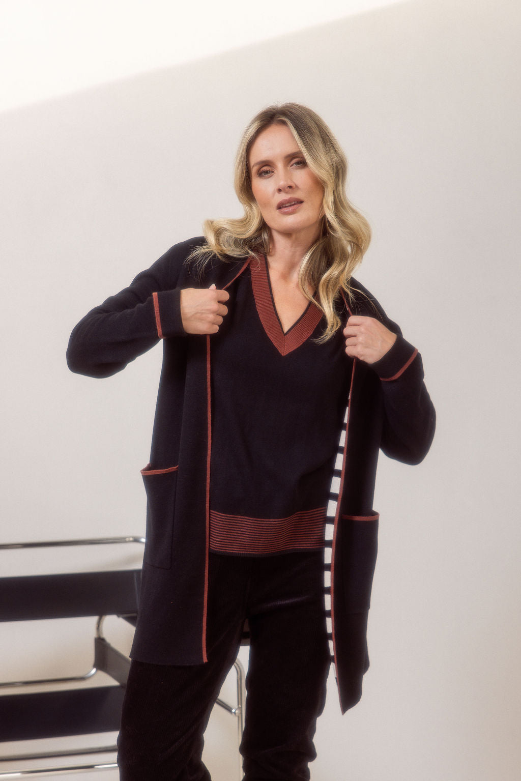 See Saw - Trim Detail Cardigan SS726B