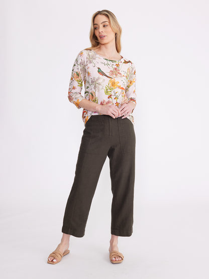 Yarra Trail - Pinched Leg Pant Pine Green | YT24S8882