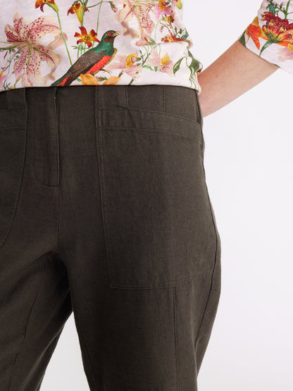 Yarra Trail - Pinched Leg Pant Pine Green | YT24S8882