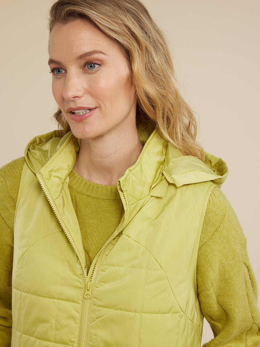Yarra Trail - Hooded Quilt Vest Bamboo - YT24W6206