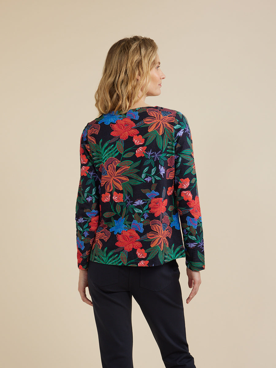 Yarra Trail - Dark Floral Print Shirt | YT24W7465