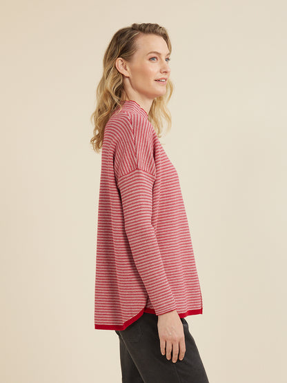 Yarra Trail - Fine Stripe Scoop Rhubarb | YT24W7638