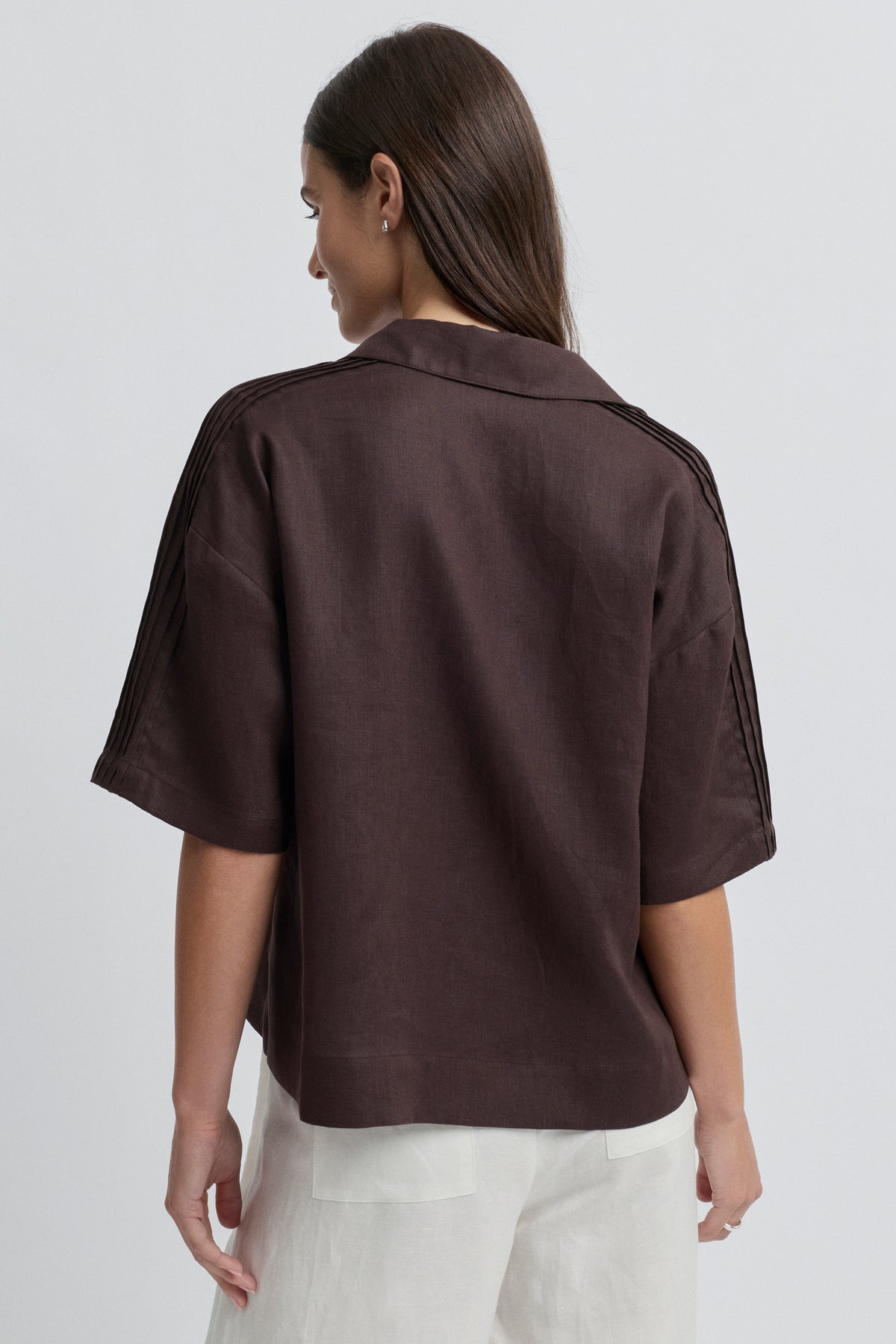 Yarra Trail - Tirari Essence Short Sleeve Linen Shirt | YTWN4388