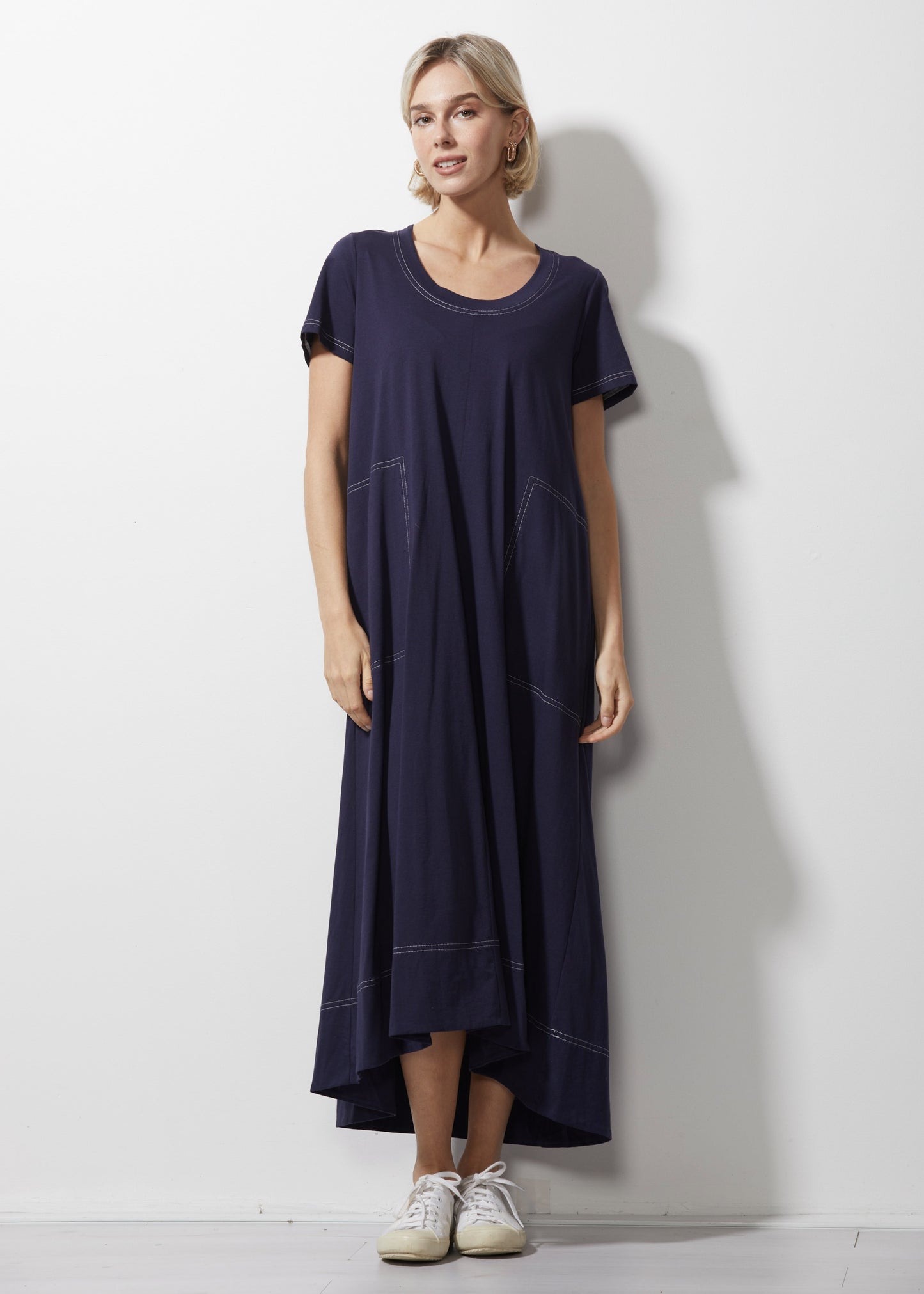 Zaket & Plover - T-Shirt Dress - Navy ZP6645