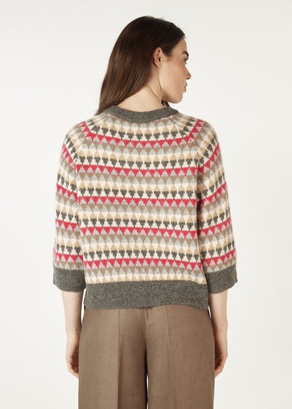 Zaket & Plover - Mohair Fairisle Jumper | ZP7109