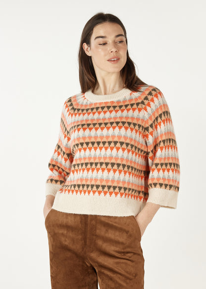 Zaket & Plover - Mohair Fairisle Jumper | ZP7109