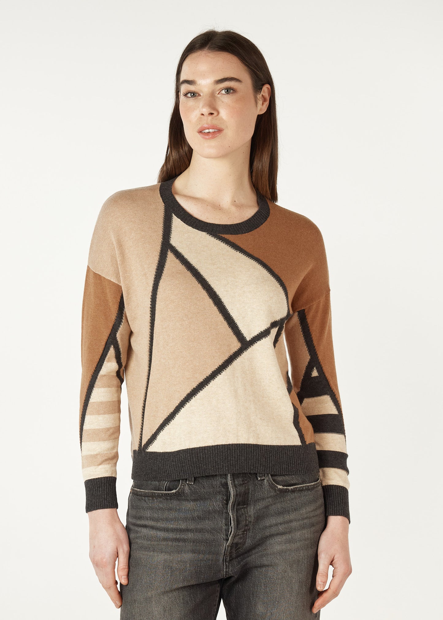 Zaket & Plover - Mosaic Intarsia Jumper | ZP7141