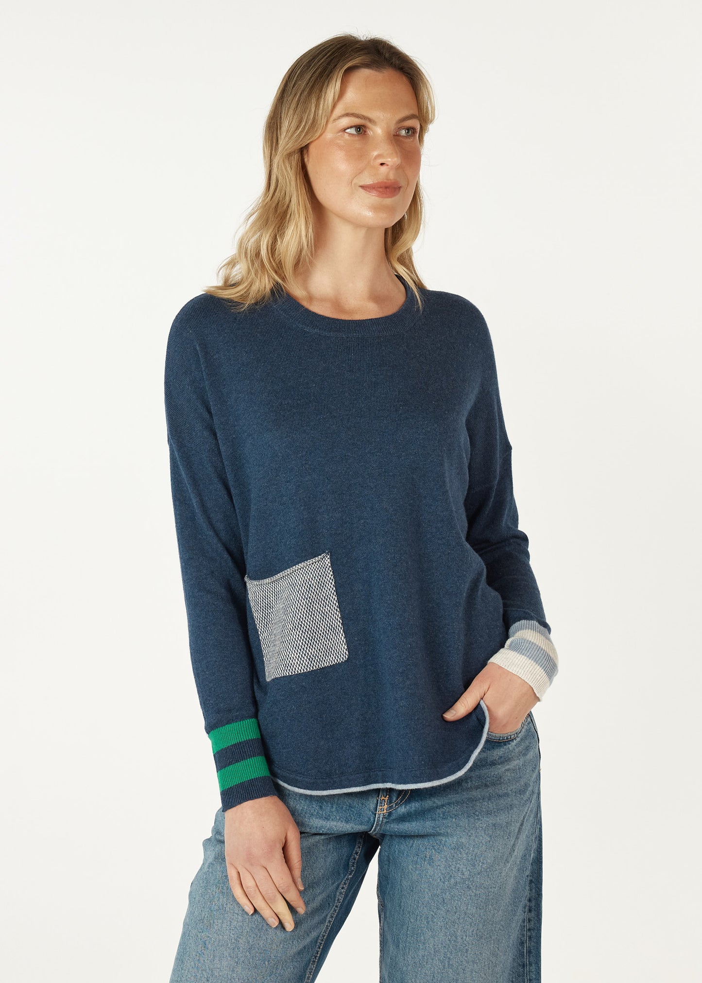 Zaket & Plover - Birdseye Trim Jumper | ZP7142