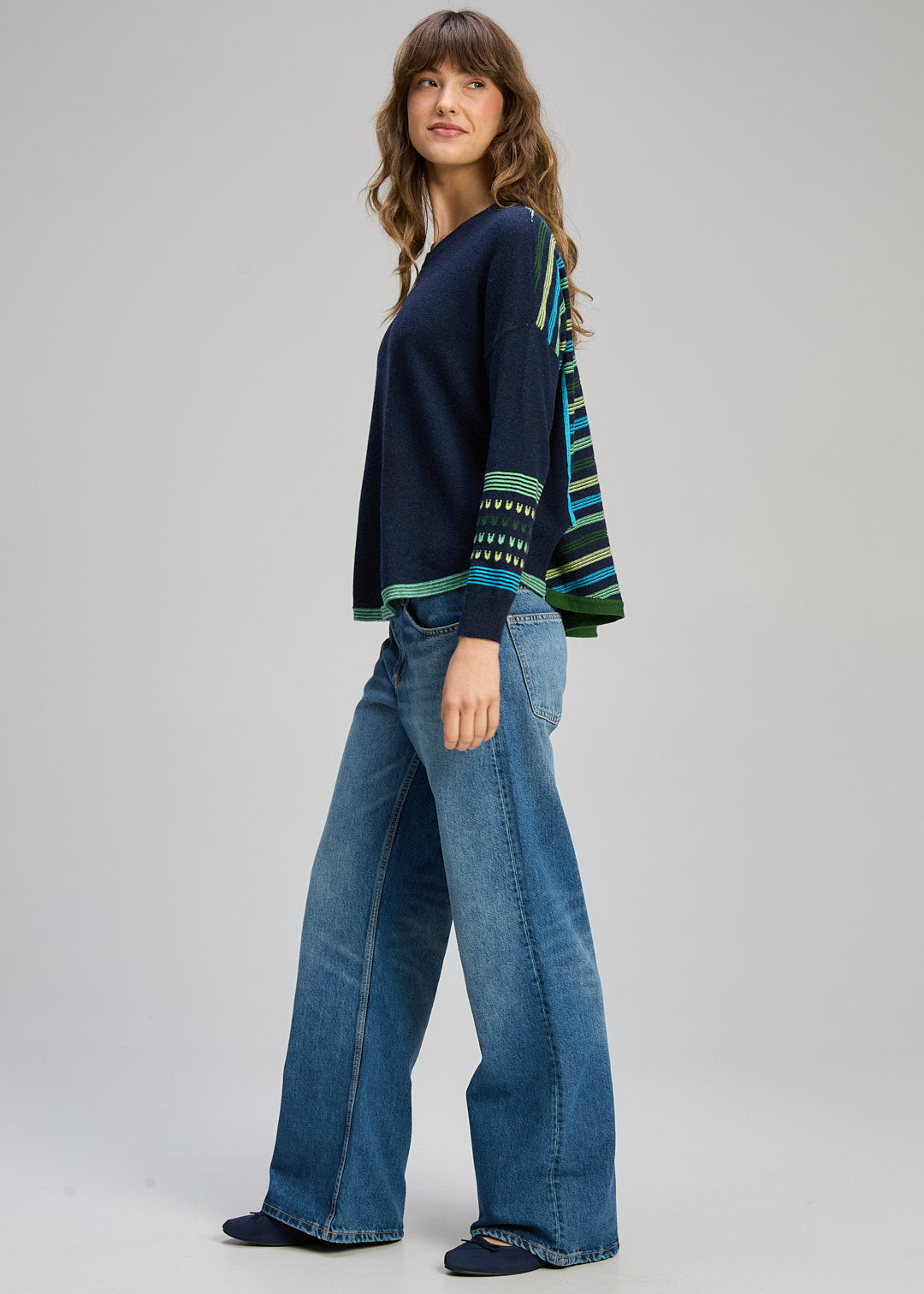 Zaket & Plover – Textured Swing Jumper ZP8126