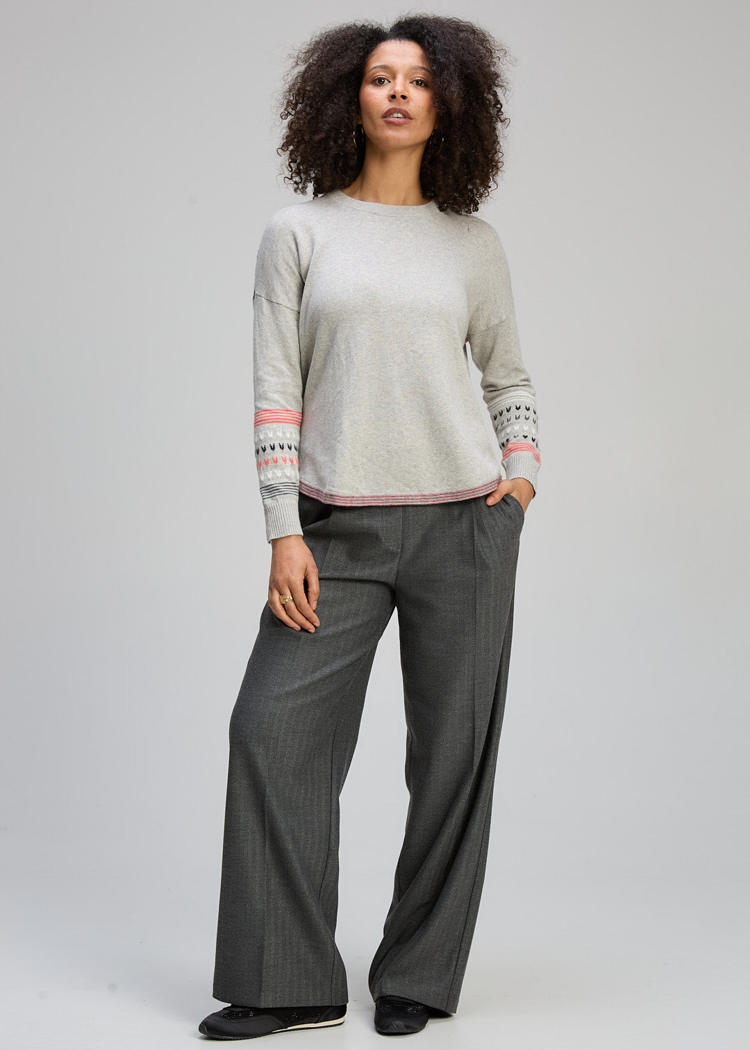 Zaket & Plover – Textured Swing Jumper ZP8126