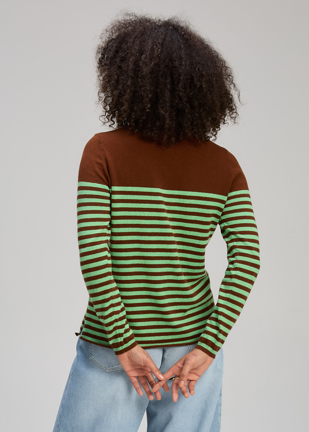 Zaket & Plover – Detail Stripe Crew ZP8143