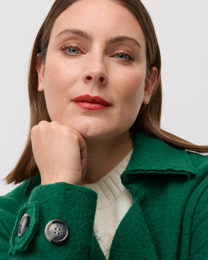 Marco Polo - Cropped Boiled Wool Jacket - YTMP3665