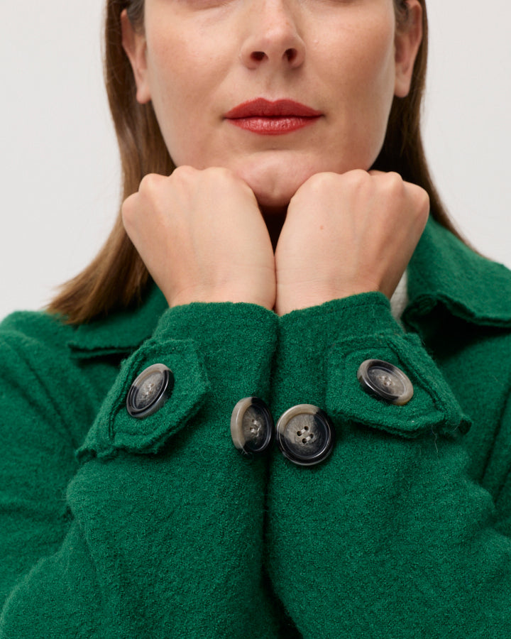 Marco Polo - Cropped Boiled Wool Jacket - YTMP3665