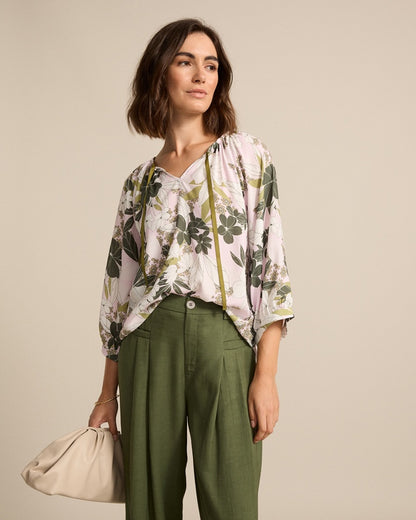 Marco Polo - Floral Mosaic Top | YTMS54665