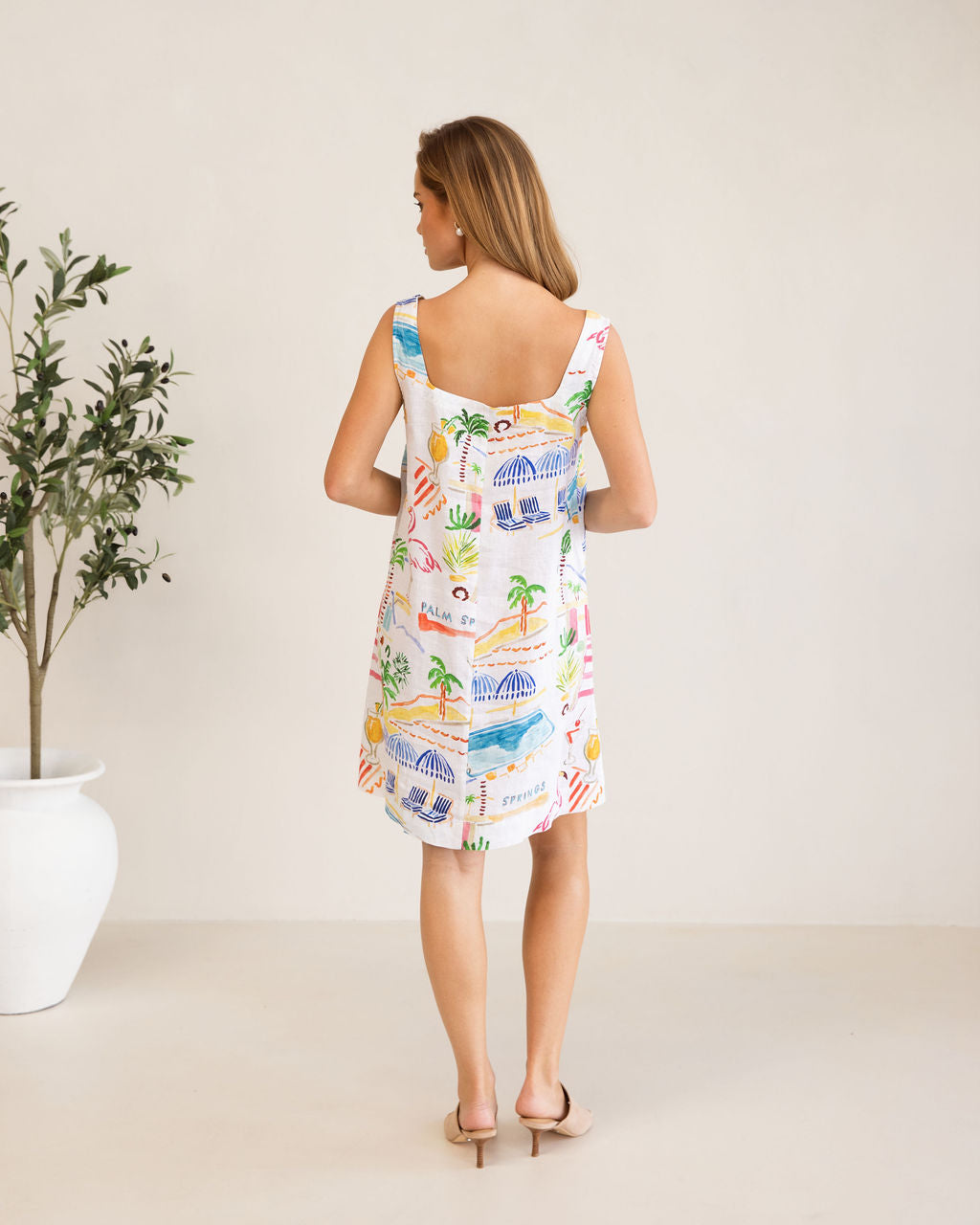 Kaleido - 100% Linen Shift Dress| K309