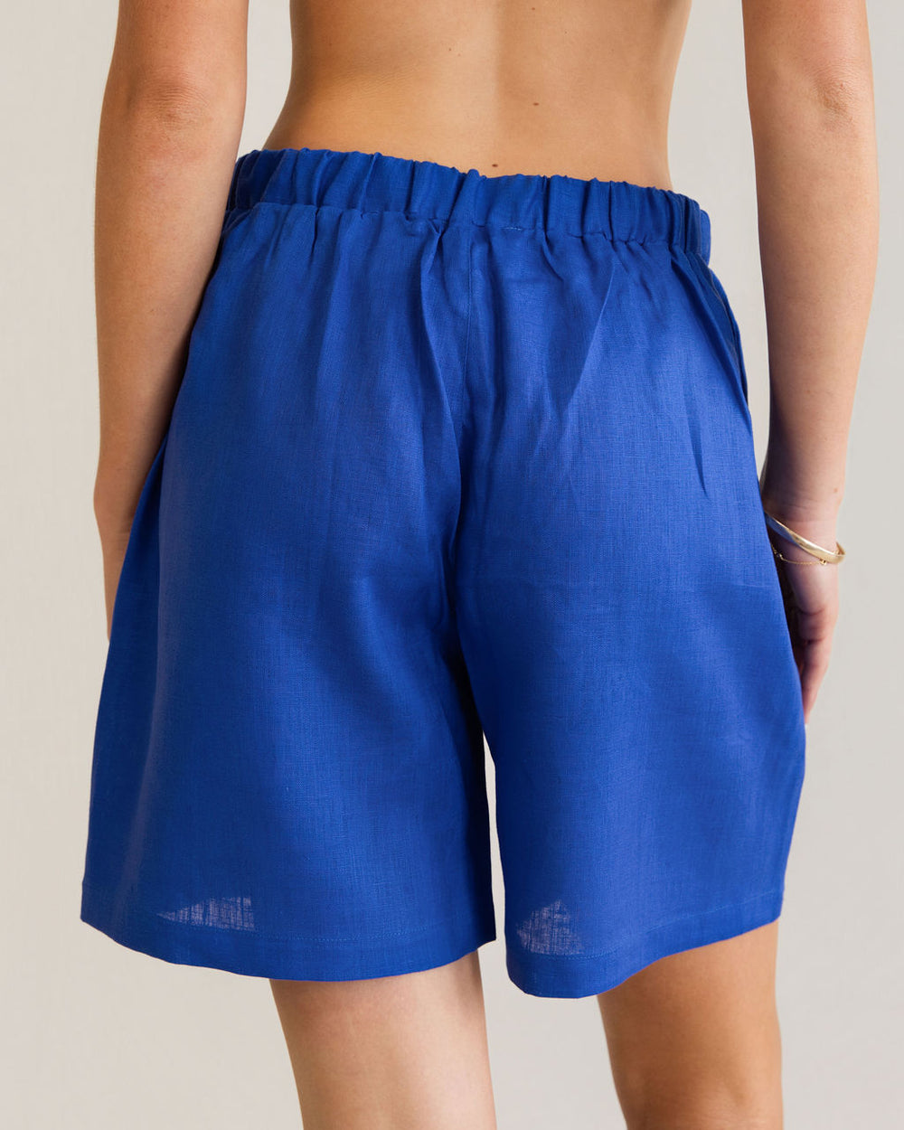 Kaleido - 100% Linen Tie Front Shorts | K332