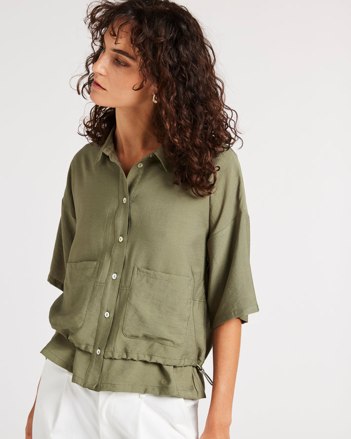 Yarra Trail - Meadow Shirt Moss | YT25S4193