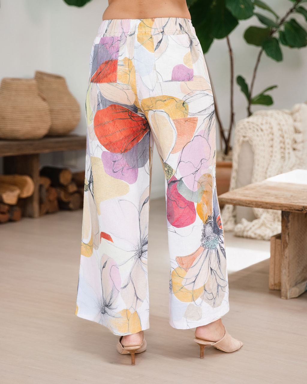 See Saw - Linen Palazzo Pant | SA139
