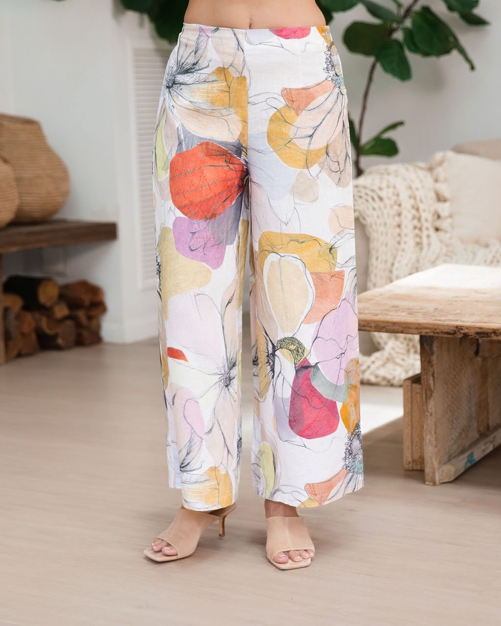 See Saw - Linen Palazzo Pant | SA139