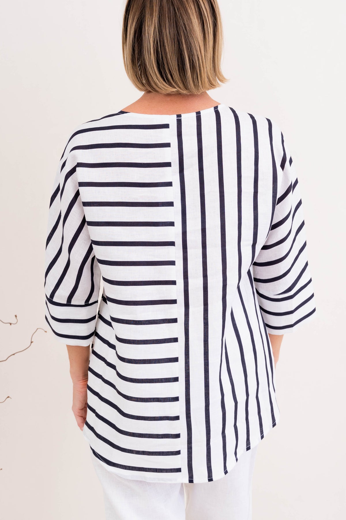 See Saw - Linen 3/4 Dolman Sleeve Top | SA219