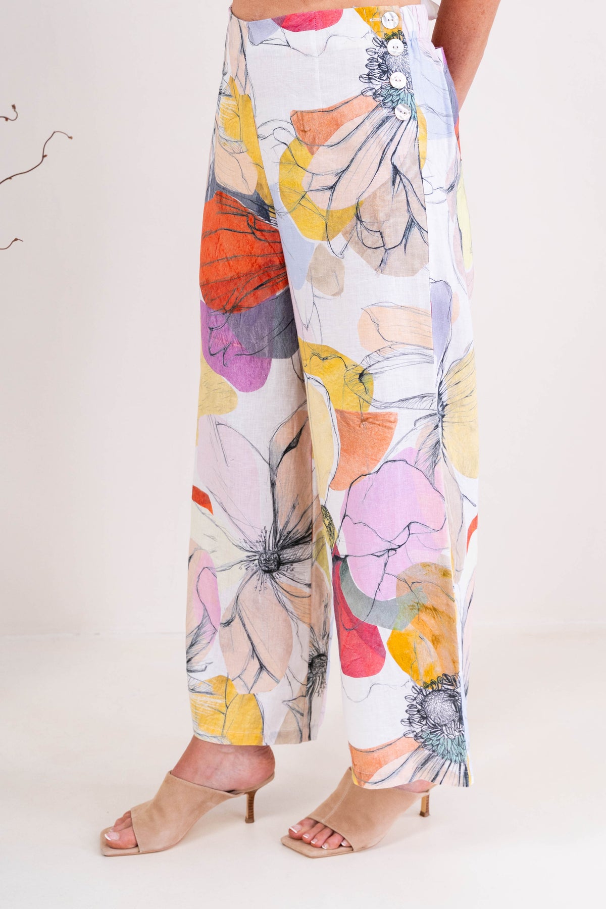 See Saw - Linen Palazzo Pant | SA139