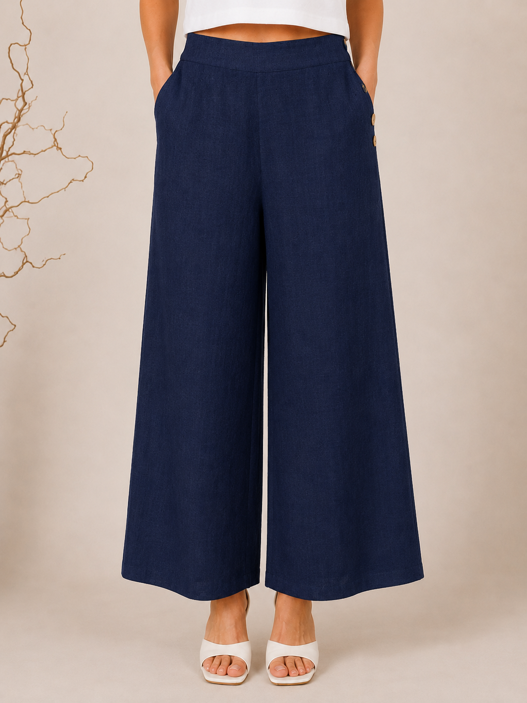See Saw - Linen Palazzo Pant | SA139