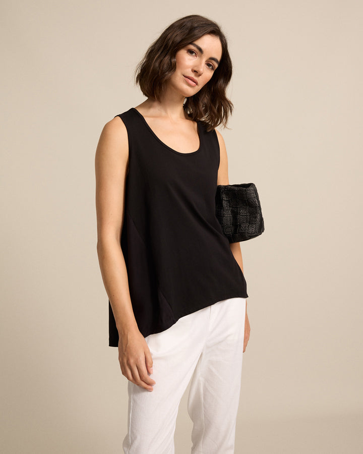 Marco Polo - Spliced Back Tank Black | YTMS57463