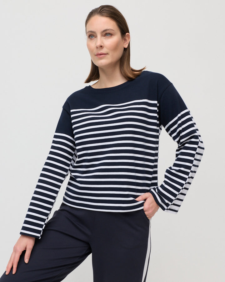 Marco Polo - Two Way Stripe Sweat - YTMP7510