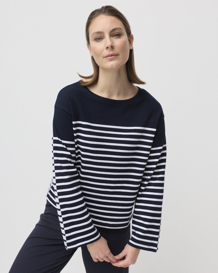 Marco Polo - Two Way Stripe Sweat - YTMP7510