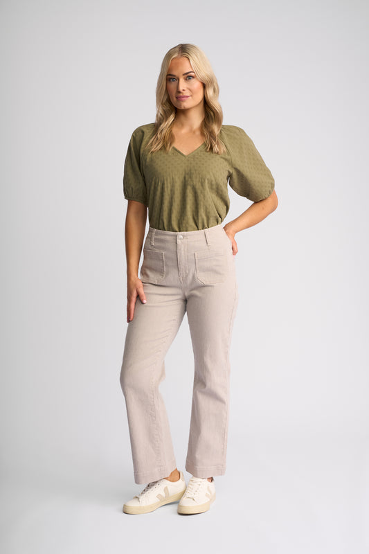 Vassalli - Daily Jean - Ecru Stripe Denim | 5995AS