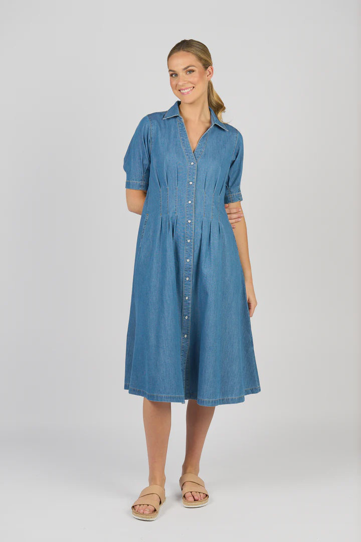 Vassalli - Cap Sleeve Dress 6114