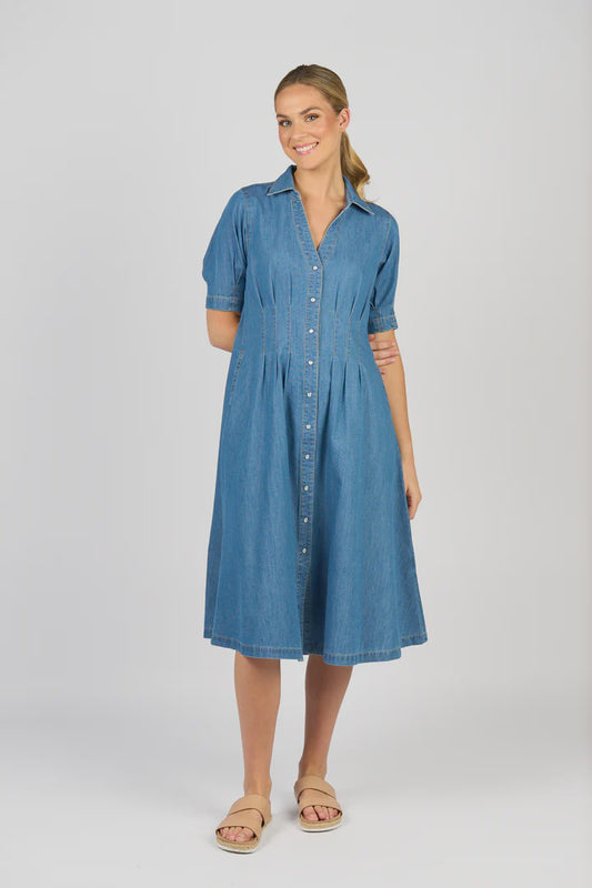 Vassalli - Cap Sleeve Dress 6114