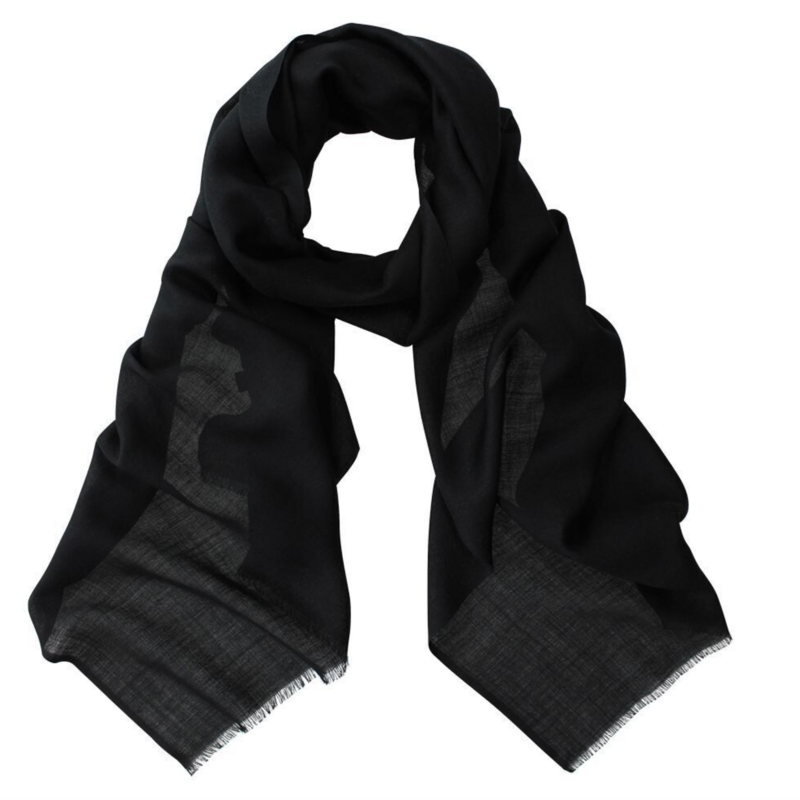DLUX Simone Wool/Silk Wrap Black | DL72028-2