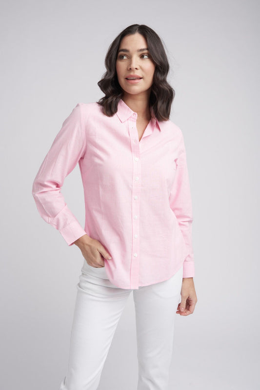 Goondiwindi Cotton - Classic Pale Pink Stripe Shirt | G4279
