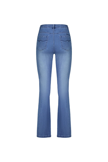 Vassalli Bootleg Full Length Jean Blue Denim | V5955